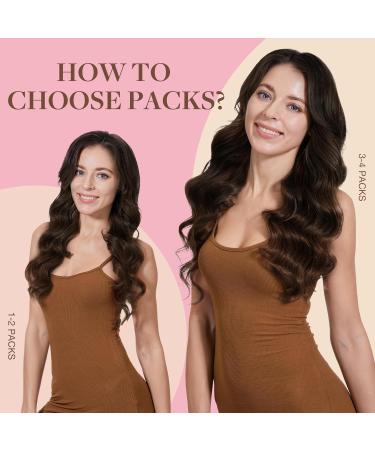GOO GOO TAPE Extensions - 20pcs Chocolate Brown Real Hair | 40cm 50g Tape-in Hair Extensions #4A - Buy Online on SooperMarket.com