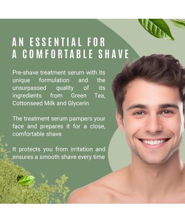Unscented Pre-Shave Treatment Serum for Sensitive Skin | Hydrating & Moisturizing with Green Tea & Cottonseed Milk | Close Comfortable Shaves - Buy Online on SooperMarket.com