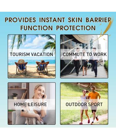 Sunscreen SPF 50+ Sun Cream with Rice + Probiotics Moisturizing Suncream Sun Lotion for Face Body UVA&UVB Protetion Refreshing Non-Greasy No White Cast with Rice Extracts 2 * 50ml 1 - Buy Online on SooperMarket.com