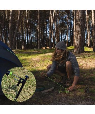 8 Pack Heavy Duty 8 Inch Steel Tent Stakes - Unbreakable Metal Pegs for Camping - Buy Online on SooperMarket.com