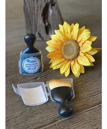 SunScreen Facial Cream Application Brush | Full Coverage Soft Brush with Protective Case - Buy Online on SooperMarket.com