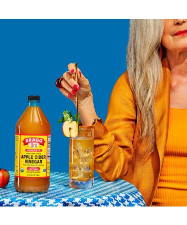 Bragg Organic Raw Apple Cider Vinegar 16 Fl Oz - Pure & Unfiltered - Buy Online on SooperMarket.com