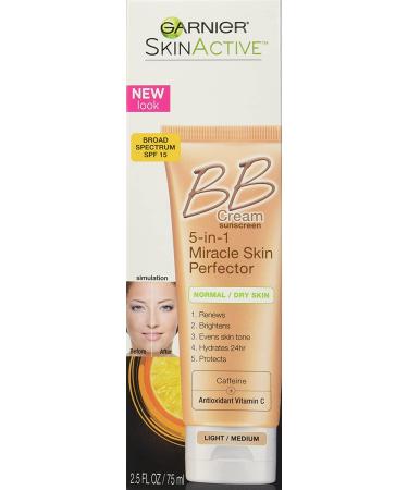 Garnier Skin Renew Miracle Skin Perfector B.B. Cream Light & Medium 2.5 fl oz - Buy Online on SooperMarket.com