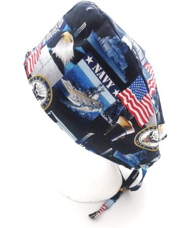 USA Patriotic Military Scrub Hat - Cotton Do-Rag Skull Cap in Multiple Colors - Buy Online on SooperMarket.com