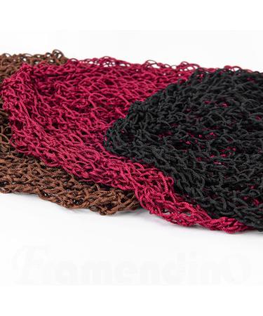 3 Pack Framedino Mesh Hair Net Crochet Snood Caps for Women - Stylish Sleepwear - Buy Online on SooperMarket.com