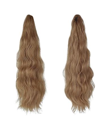 REECHO 16 Inch Dark Blonde Ponytail Extension | Easy Claw Clip-In Hairpiece for Women - Buy Online on SooperMarket.com