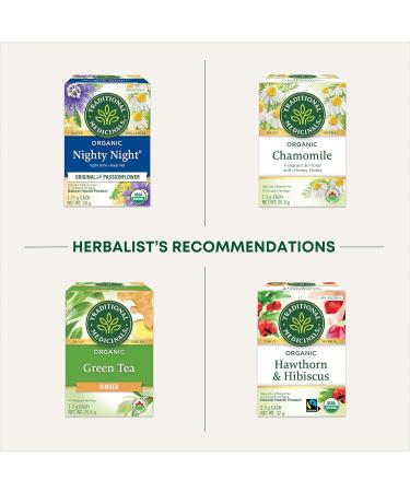 Traditional Medicinals - Organic Tulsi with Ginger Herbal Tea (Pack of 6) - Adaptogen That Helps Increase Energy and Stress Response - 96 Tea Bags Total Tea Tulsi with Ginger 16 Count (Pack of 6) - Buy Online on SooperMarket.com