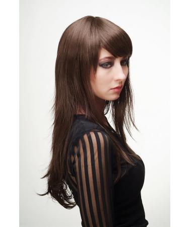 WIG ME UP 3413-6 Brown Long Straight Wig with Prominent Wide Bangs - Perfect for Stylish Looks - Buy Online on SooperMarket.com
