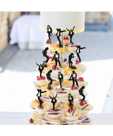 Rsstarxi 24 Pack Dance King Cupcake Toppers Happy Birthday Cupcake Toppers Forever God Art Dance Theme Birthday Cupcake Picks for Anniversary Birthday Party Cake Decorations Design 1 - Buy Online on SooperMarket.com