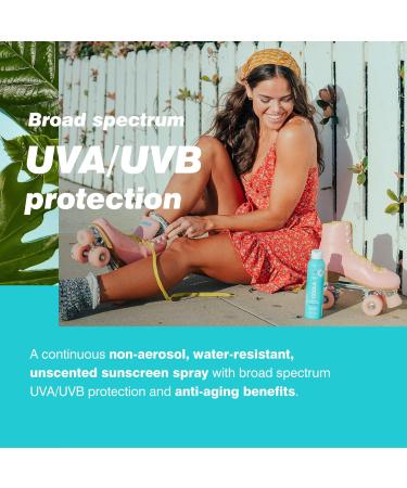 Coola Classic SPF 50 Body Sun Cream Spray 70 Percent + Organic Sunscreen with Broad Spectrum UVA/UVB Protection Reef Friendly and Vegan 177 ml Unscented - Buy Online on SooperMarket.com