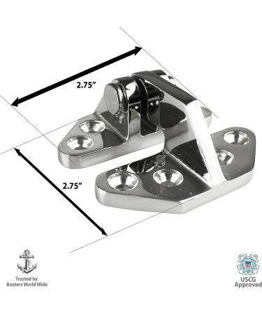 Salty Reef Marine Hatch Hinge - Heavy Duty 316 Stainless Steel - 2.75 x 2.75 - Marine Grade Hardware - Buy Online on SooperMarket.com