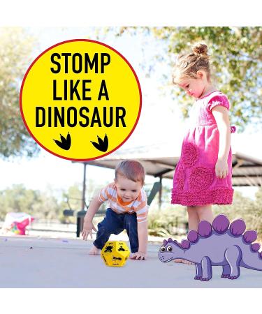 Covelico Kids Exercise Dice - Yellow Animals | Fun Roll and Play Animal Game | Big Foam Fitness Dice for Kids | Outdoor Workout Equipment - Buy Online on SooperMarket.com