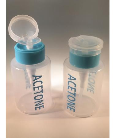 Beauticom 6 Oz Blue Acetone Dispenser Empty Bottle - 2 Pack - Buy Online on SooperMarket.com