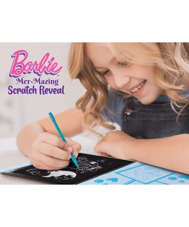 Lisciani Barbie Scratch Mermaid Sketchbook - Magical Coloring & Decorating Book for Girls 4+ | Creative Play with Multi-Colored Pages - Buy Online on SooperMarket.com