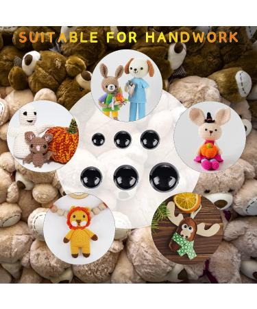 700 Pcs Black Safety Eyes for Amigurumi & DIY Halloween Decorations | Plastic Crochet Safety Eyes 6-14mm with Washers - Buy Online on SooperMarket.com