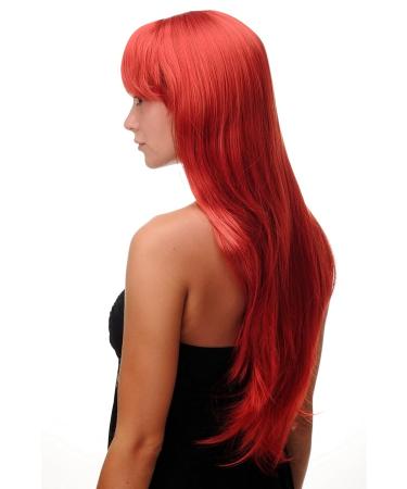 WIG ME UP Sexy Long Straight Fire Red Wig - 70cm Parting | Shop Internationally - Buy Online on SooperMarket.com