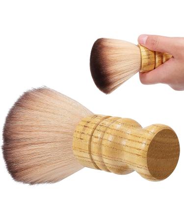 FOMIYES Barber Neck Duster Wooden Handle Hair Sweeping Brush Hair Cut Cleaning Brush Soft Nylon Hair Brush Professional Salon Supply Household Hairdressing Tool - Buy Online on SooperMarket.com