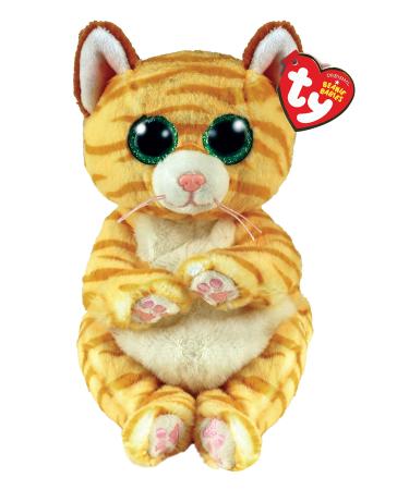 TY Toys Beanie Baby Stripey Cat Mango - 15 CM Brown (2009304) Mango Gold Striped Cat