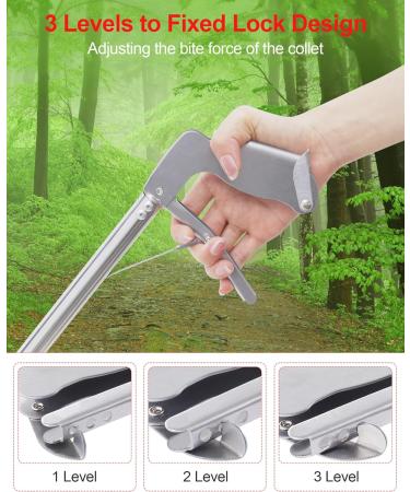ZOTO 47" Snake Grabber Tool Collapsible Snake Catcher Tongs Professional Reptile Grabber Rattle Wide Jaw Handling Tool with Lock for Rattlesnake Red - Buy Online on SooperMarket.com