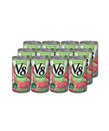 V8 Low Sodium Vegetable Cocktail 156ml 6/8 Count