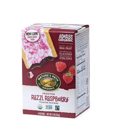 Nature’s Path Frosted Razzi Raspberry Toaster Pastries, Healthy, Organic, 11-Ounce Box (Pack of 12)