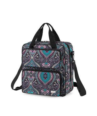 LoDrid Embroidery Storage Bag Embroidery Project Carry Case Portable Bag for Embroidery Kit Craft Supplies & Cross Stitch Kits Tools with Handles and Shoulder Strap Totem Bag Only