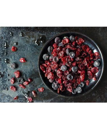 Organic Mixed Berries 1lb - Non-GMO Dried Blueberries, Cranberries & Tart Cherries | Kosher, Lightly Sweetened, Unsulfured - Bulk 1lb Pack | Buy Now! - Buy Online on SooperMarket.com