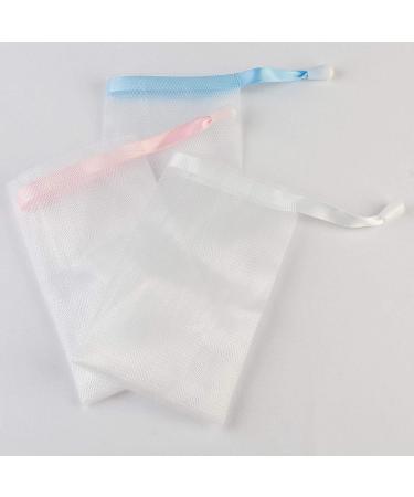 ECENCE 5X Nylon Soap Bag Set - Durable 15cm x 8.5cm Soap Sacks for Travel & Storage | International Shipping - Buy Online on SooperMarket.com