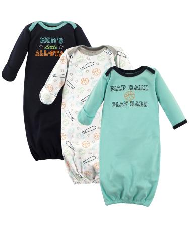 Luvable Friends Baby Girls' Nightgown 0-6 Months Sports
