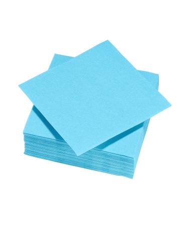 Le Nappage - Paper napkierten Tex Touch - Color Turquoise Blue - FSC -certified napkins - recyclable and biodegradable - pack with 50 turquoise napkins size 25 x 24 cm turquoise 25cm x 24cm