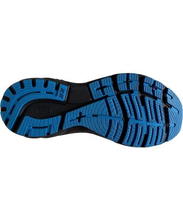 Brooks Adrenaline GTS 22 Men's Sneakers - Textile Lining, Synthetic Sole, Soft Cushioning - 10.5 Wide Oyster/India Ink/Blue - Buy Online on SooperMarket.com