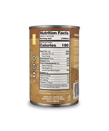 Natures Greatest Foods Pure Coconut Milk - 13.5 Oz (Pack of 12) | Unsweetened, No Guar Gum, Preservatives | Gluten Free, Vegan, Kosher - 17-19% Fat - Buy Online on SooperMarket.com