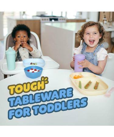 MightyMoe 4-Pack Spill Resistant 10 oz. Straw Cup Set with Silicone Straws - Slate/Blue Gray - Buy Online on SooperMarket.com