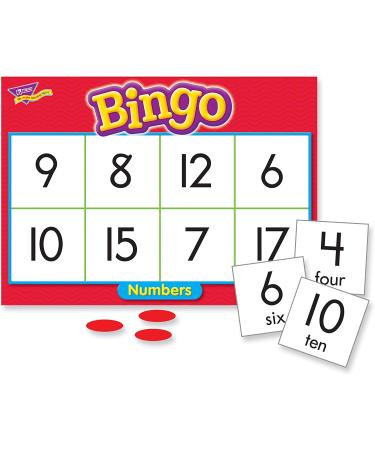TREND Numbers Bingo Game: 6 Ways to Play | For Classroom & Home | Ages 4+ | 2-36 Players - Buy Online on SooperMarket.com