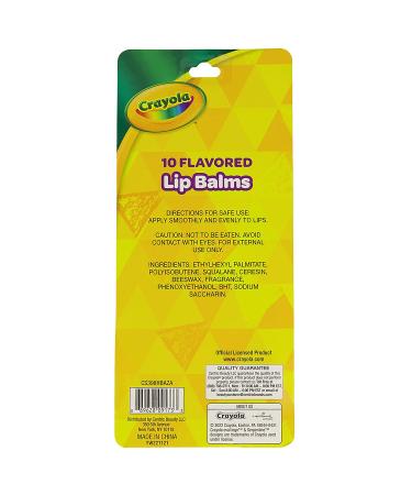Taste Beauty Crayola Fruit-Flavored Lip Balm Bulk Pack - 10 Pack - Buy Online on SooperMarket.com