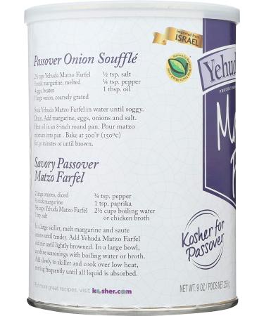 Yehuda Matzo Farfel - 9 Ounce | Premium Kosher Matzo Crumbs for Baking & Recipes - Buy Online on SooperMarket.com