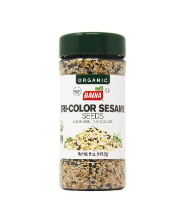 3 Pack -Organic Tricolor Sesame Seeds Black White Toasted/Ajonjoli Organico 3x5 oz