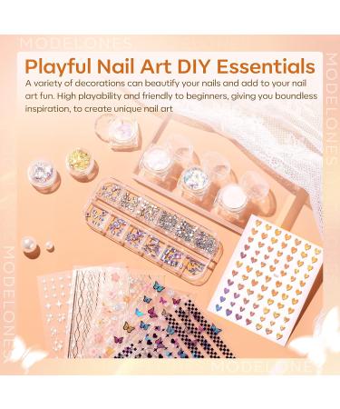 Modelones Poly Nail Gel Kit 8 Colors with 48W LED Nail Lamp - Professional Manicure Kit for Valentine's Day - Buy Online on SooperMarket.com
