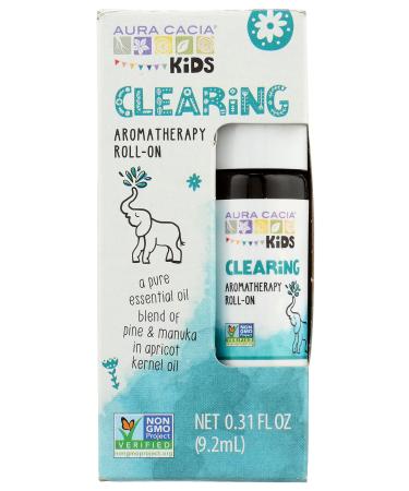 Aura Cacia Kids Aromatherapy Roll-On Clearing 0.31 fl oz (9.2 ml)