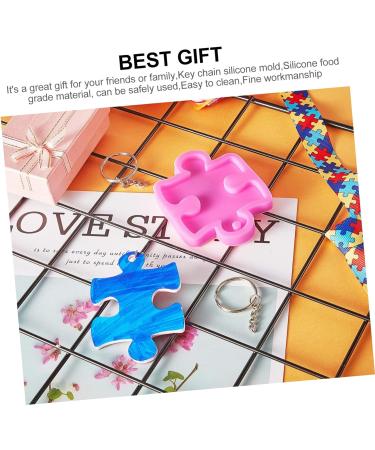 Zerodeko Silicone Molds 2pcs Key Chain Mold Resin Moulds Pendants for Necklaces Pendant Clasp for Necklace Keychain Molds Cake Mold Pie Rack Keychains Cake Mould Key Chain Silica Gel Clay 7x5.5x1cm - Buy Online on SooperMarket.com
