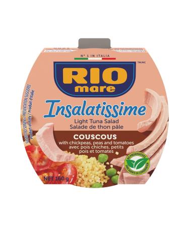 Rio Mare - Insalatissime Tuna Salad - Couscous and Light Tuna - Ready to Eat Salad High in Protein No Preservatives 160g Couscous Salad