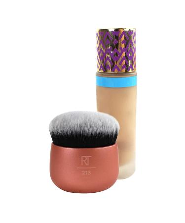 Real Techniques Foundation Makeup Blender - For Face & Body, Liquid & Cream Makeup - Dense Synthetic Bristles - Even Coverage - 1 Count - Buy Online on SooperMarket.com