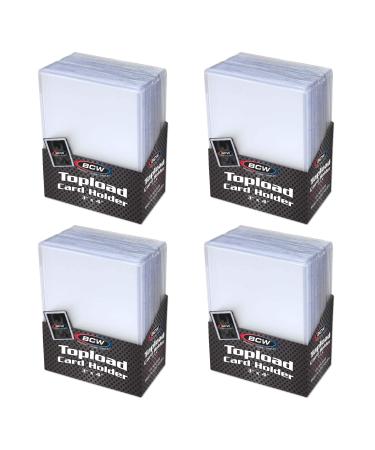BCW Topload Card Holder for Standard Trading Cards ,3" x 4" ,Up to 20 pts, 100-Count