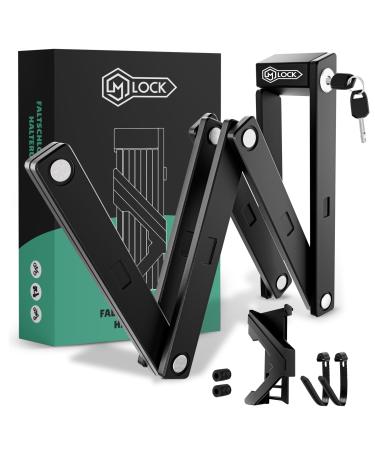 M -LOCK Bicycle lock folding lock 115cm - high -quality bicycle folding lock - theft -proof - light assembly including bracket & accessories - rustproof - high security - bike lock