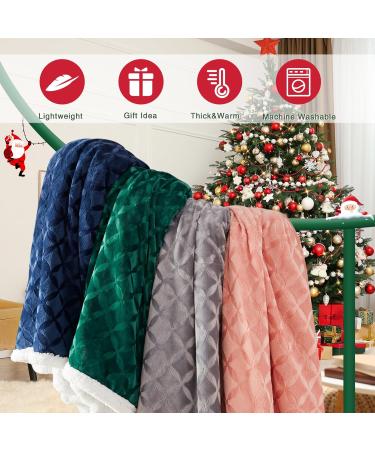 Inhand Sherpa Throw Blanket Twin Size 65x90 - Forest Green Cozy Reversible Fleece Blanket for Couch, Sofa, Bed - Soft and Warm Sherpa Fleece Throw - Plush Lap Blanket - Buy Online on SooperMarket.com