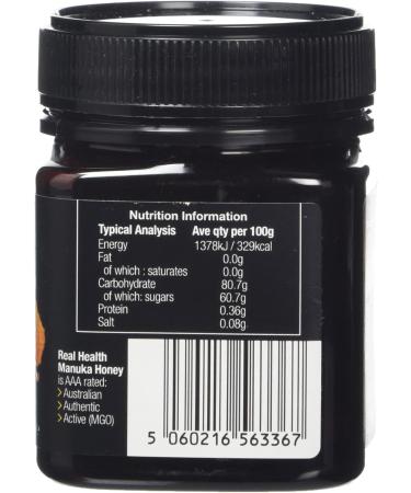 Real Health Manuka Honey MGO 830 | NPA 20+ 250g - Buy Online on SooperMarket.com