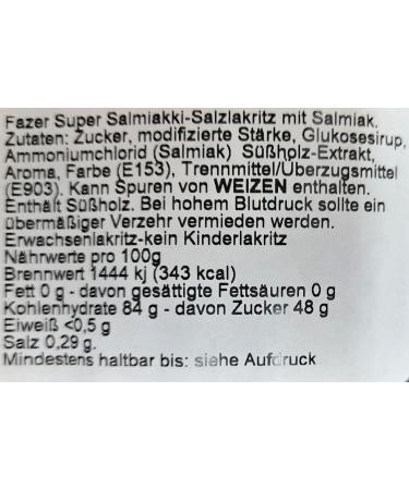 2 Bags X 80g of Fazer Super Salmiakki - Original Finnish Salty Liquorice - Salmiak - Pastilles - Candy - Sweets - Buy Online on SooperMarket.com