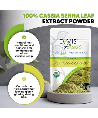 Davis Finest Cassia Obovata Powder 250g - 100% Pure & Natural Blonde Hair Dye & Conditioner - Buy Online on SooperMarket.com
