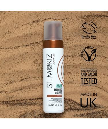 St Moriz Hyaluronic Acid & Vitamin B5 Tanning Mousse | Fast Drying Vegan Fake Tan | Medium 200ml - Buy Online on SooperMarket.com