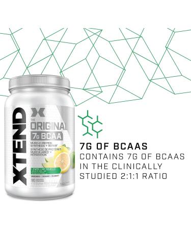 XTEND Original BCAA Powder Lemon Lime Squeeze | Sugar Free Post Workout Electrolyte Muscle Recovery Drink with Amino Acids | 7g BCAAs for Men & Women | 90 Servings Lemon Lime Squeeze 90 Servings (Pack of 1) - Buy Online on SooperMarket.com